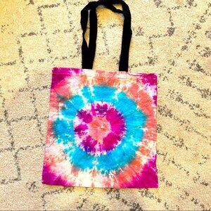 NEW Cotton Hand Dyed Tie Dye Tote Bag